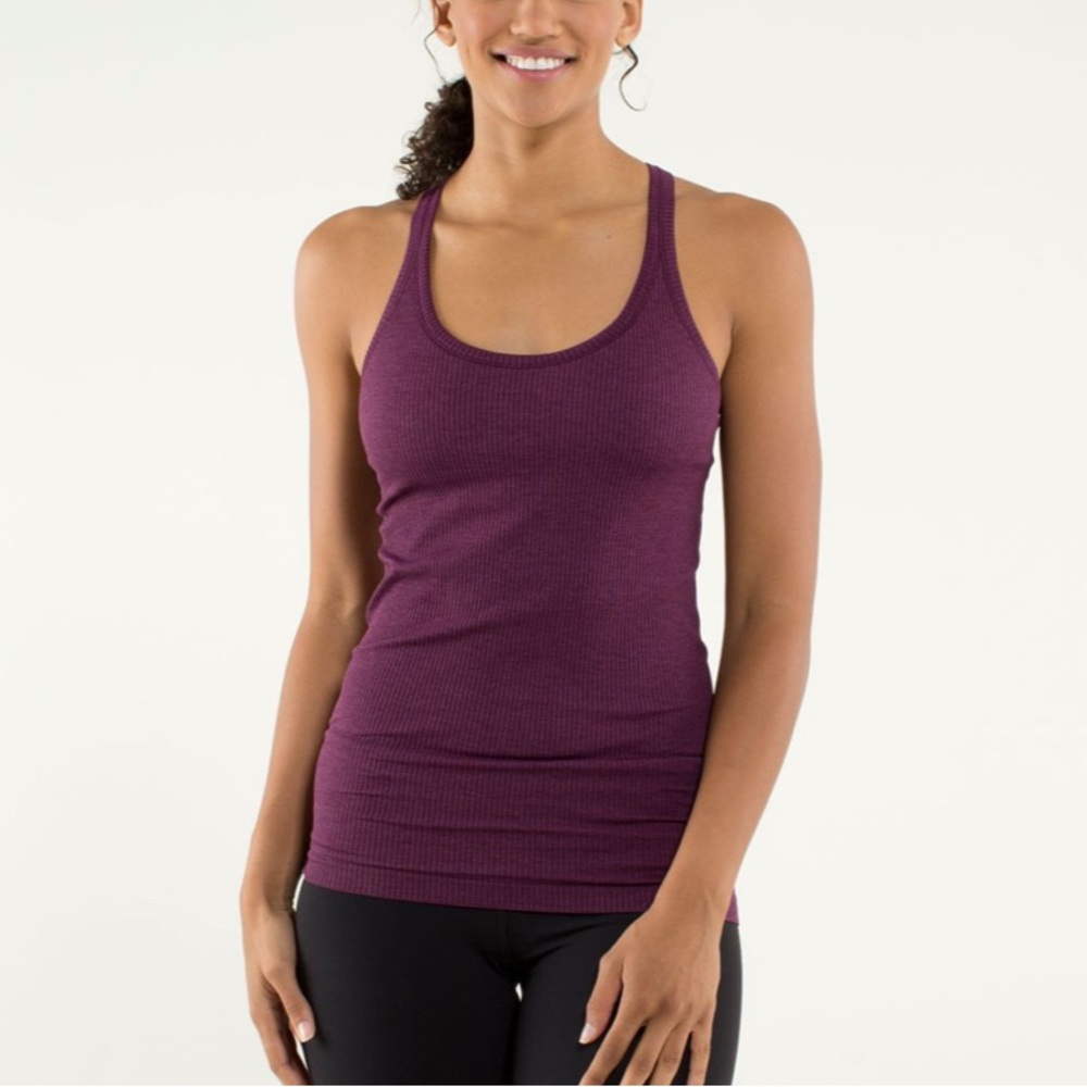 Lululemon Ebb To Street Tank Heathered Plum
